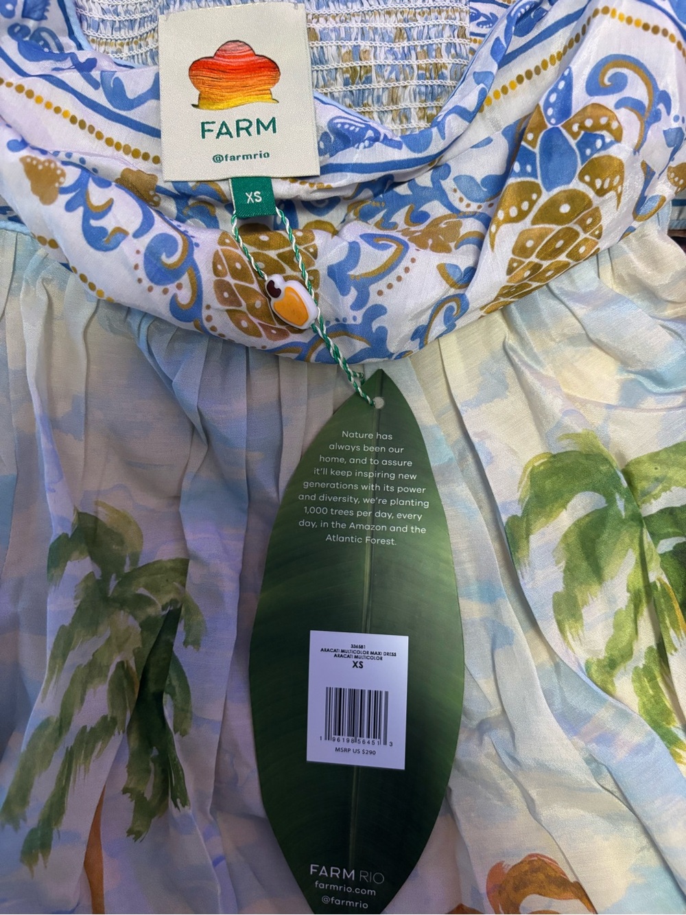 Farm Rio Aracarti Printed Maxi Dress Multicolor - Picture 9 of 10